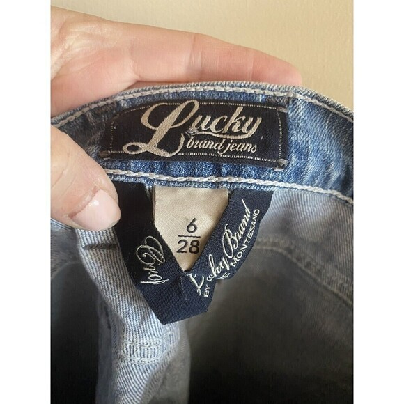 Lucky Brand Classic Rider Crop Denim Jeans. Sz.6/28 - Picture 3 of 3